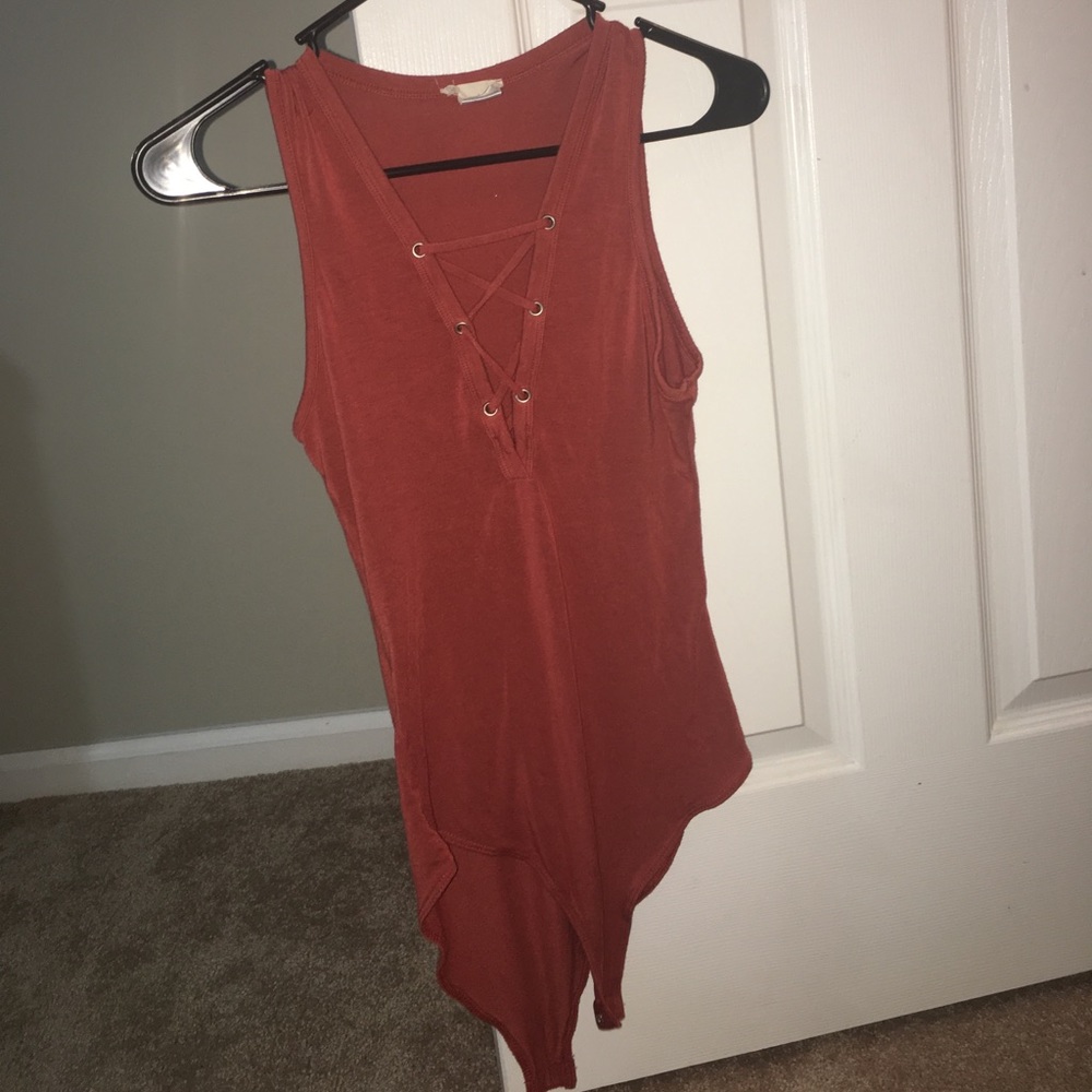 Lace up bodysuit