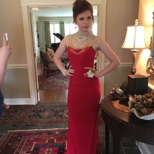 Red prom dress