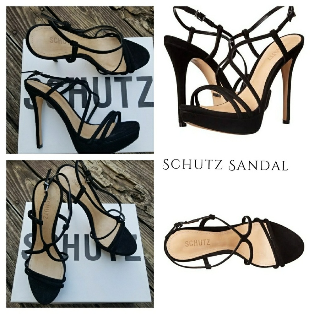 Never Worn Schutz Suede Sandal