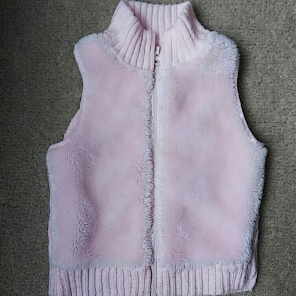 CoolWear Pink Furry Vest Size M (7/8)