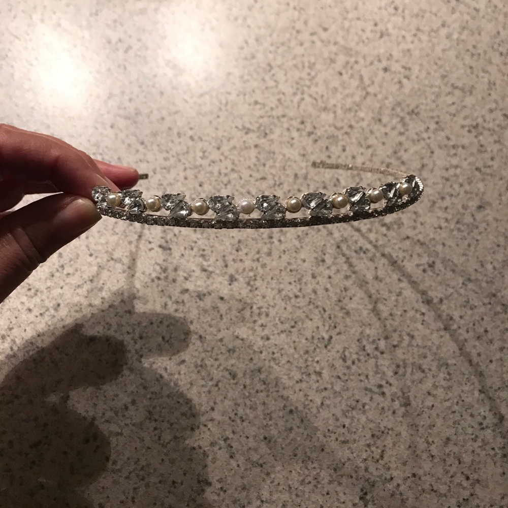 Rhinestone pearl head band