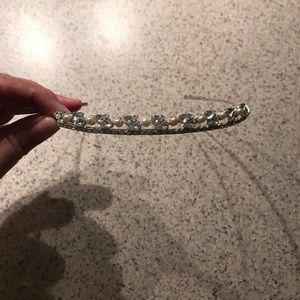 Rhinestone pearl head band