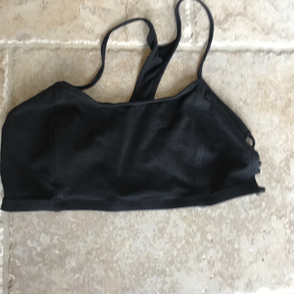 Black crop top