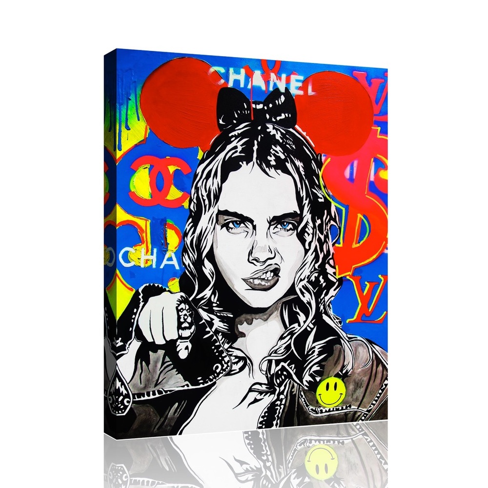 Chanel Girl Power Canvas Art Print