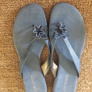 Light Blue Cushy Flip Flops
