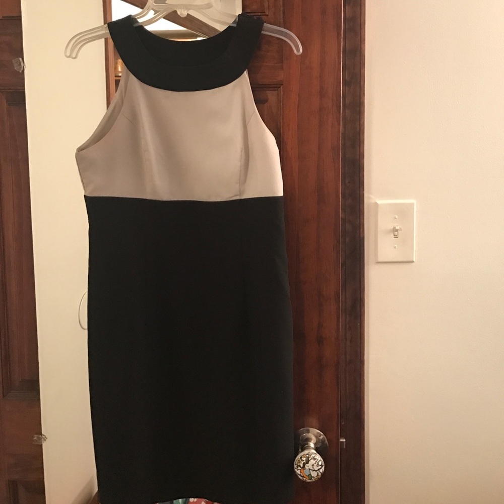 Grey and black dress