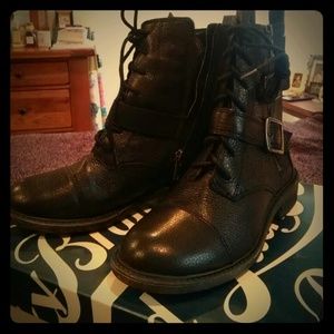 Lucky Brand combat boots. Brand new, never worn.