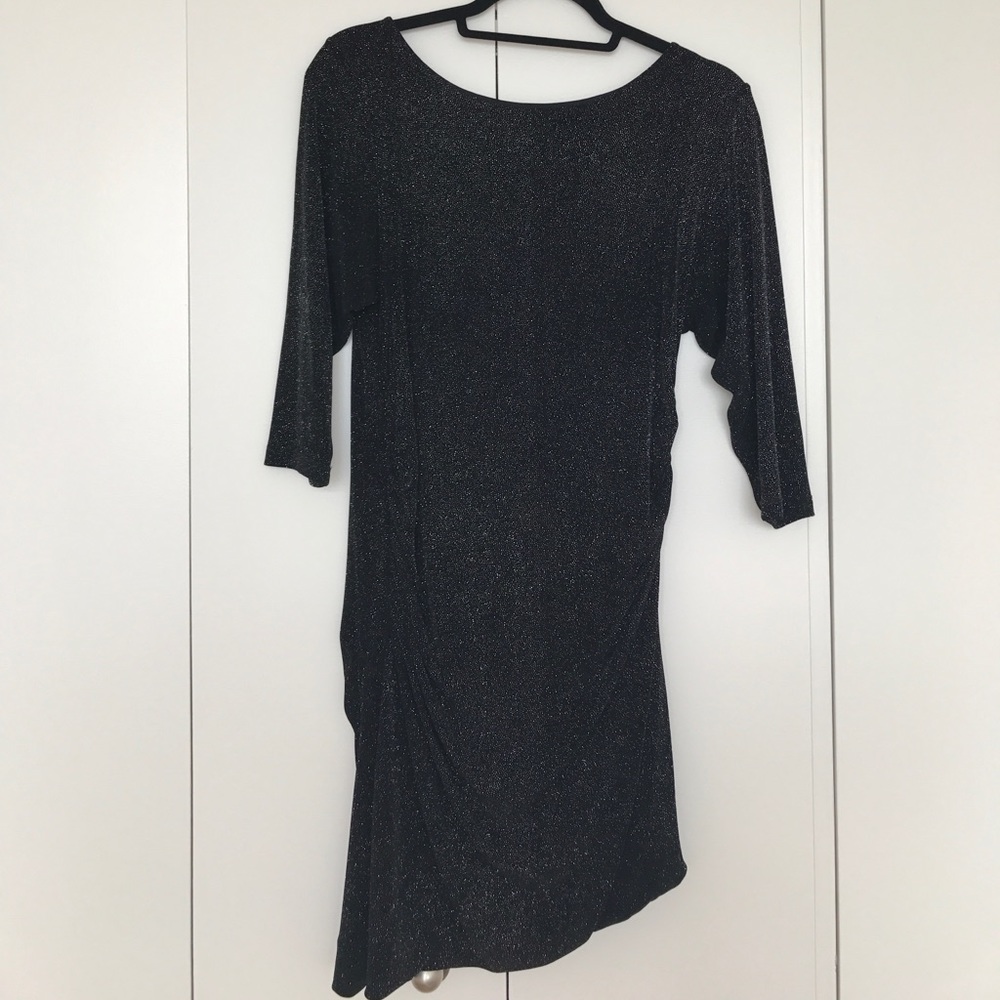 Alice & Olivia black sparkly dress