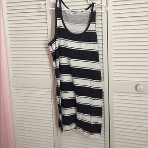 JCREW striped tank top dress