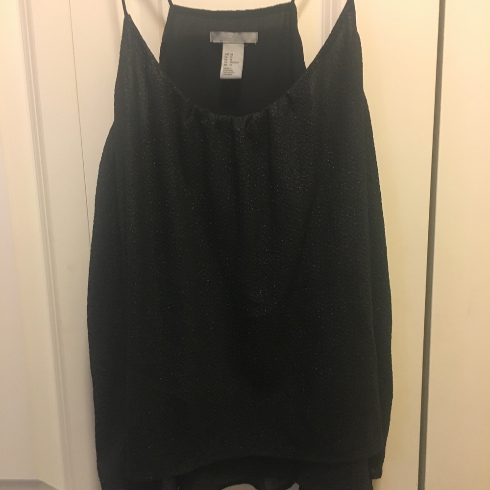 H&M Slinky Strap Black Top