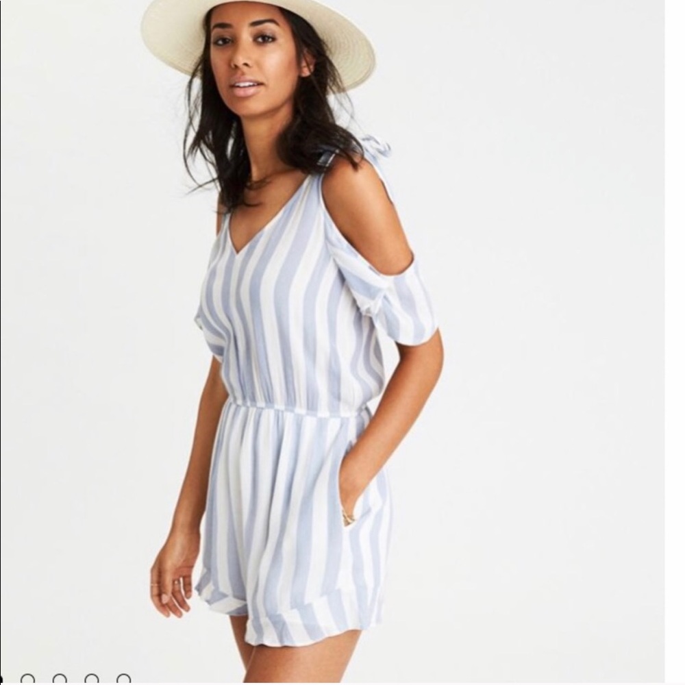 AE STRIPED ROMPER