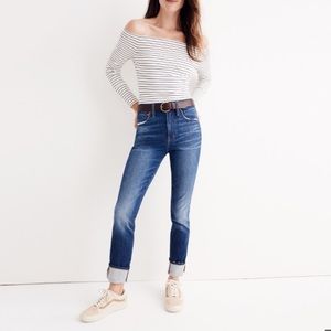 Madewell High Rise Slim Boyjean Milton Wash