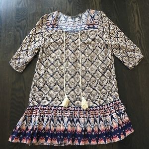 THML medium pattern flowy dress