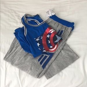🇺🇸NEW Captain America matching PJ set