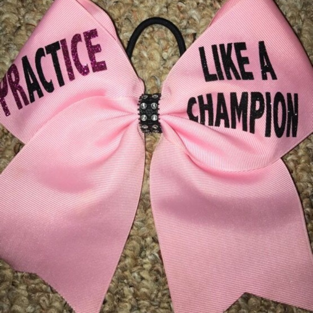 Pink Cheer Bow