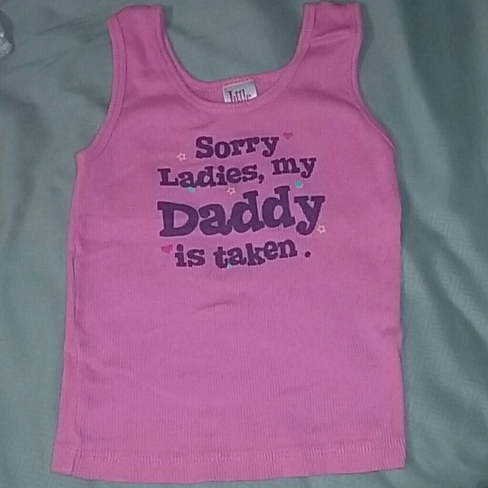 Pink toddler tank top