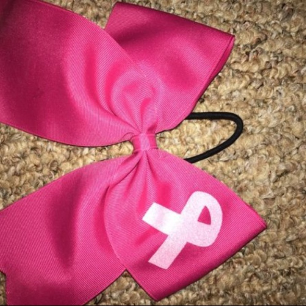 Pink Cancer Cheer Bow