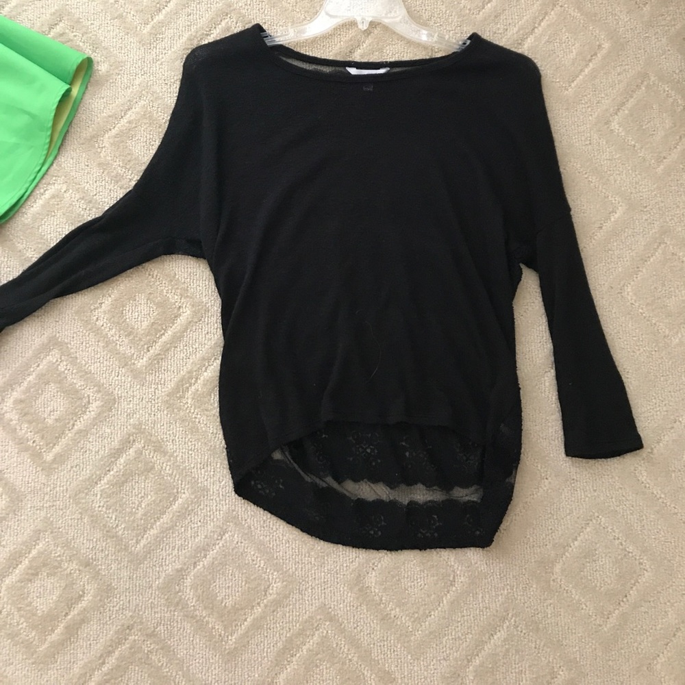 See-through back shirt