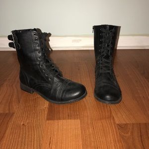 Black Combat boots