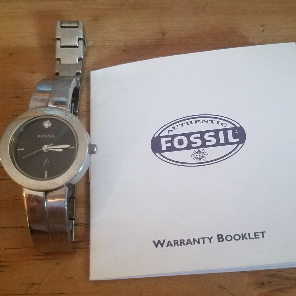 Vintage fossil stainless steel watch