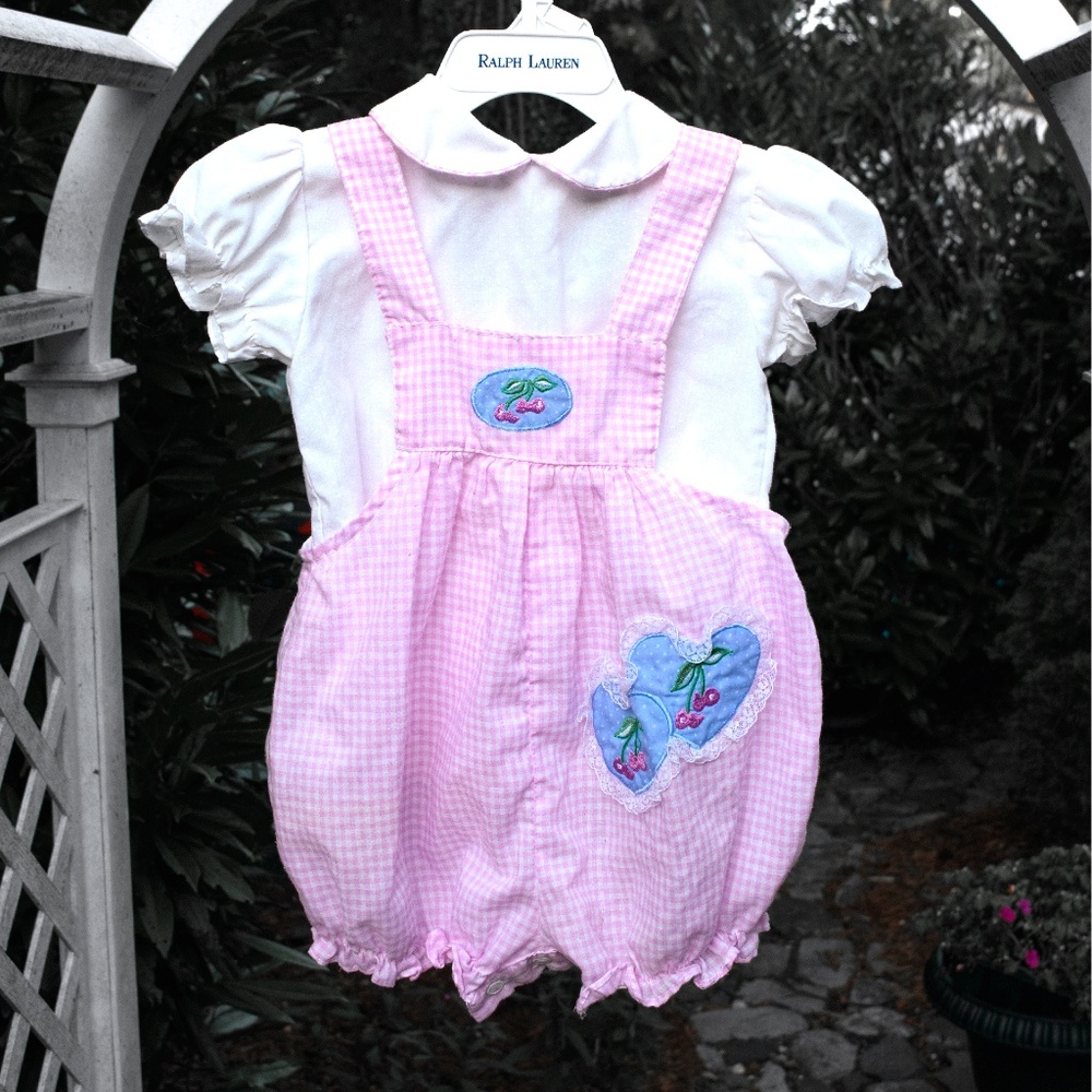 Girls Romper & Blouse Set