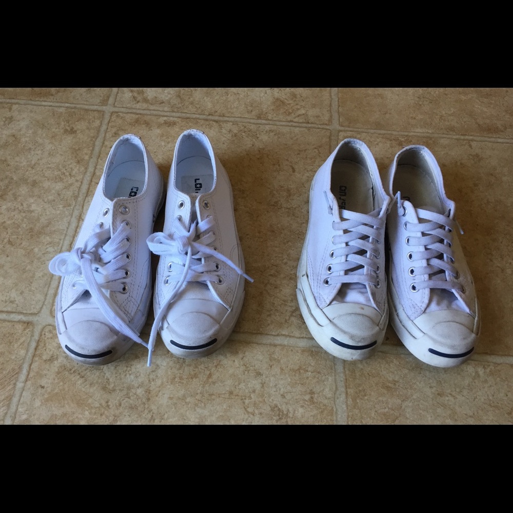 2 pair Jack Purcell Converse