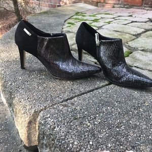 Calvin Klein black booties