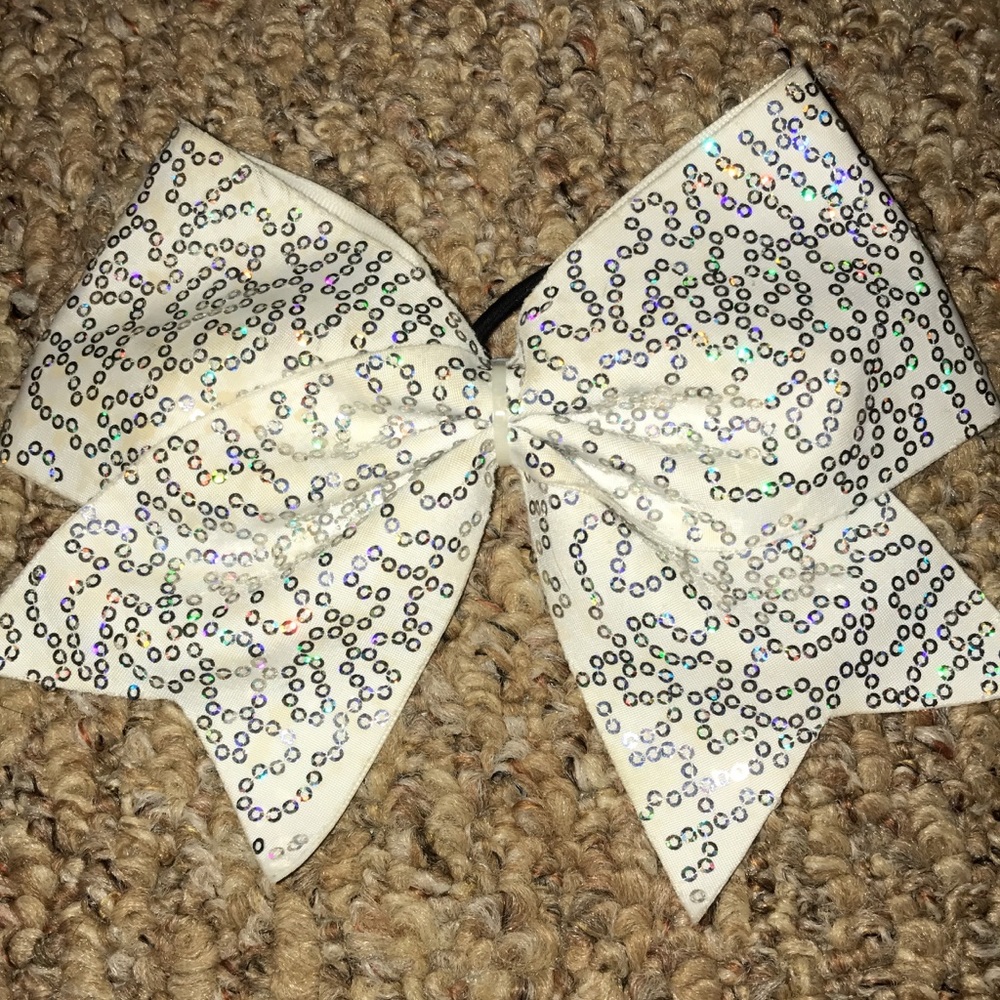White Cheer Bow