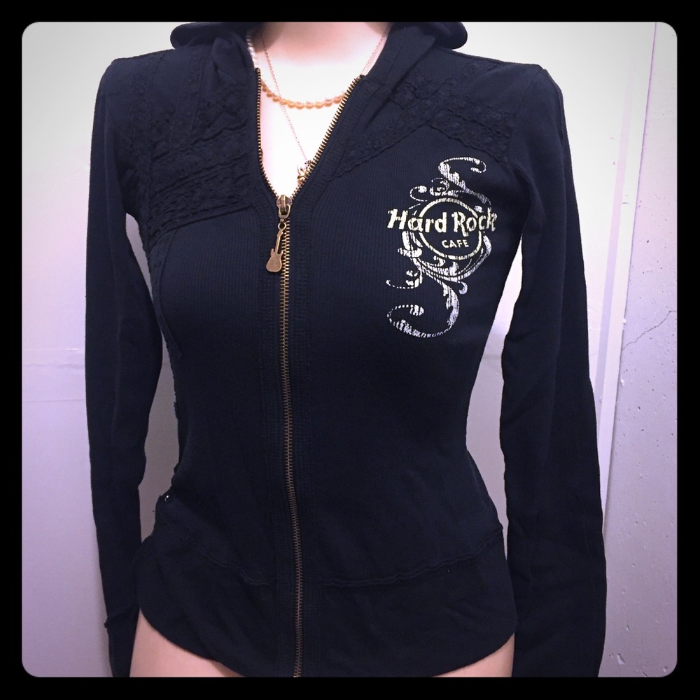 🤘🏼Hard Rock Cafe Hood Zip-up Atlanta 🎸
