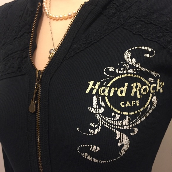 🤘🏼Hard Rock Cafe Hood Zip-up Atlanta 🎸 - Picture 4 of 7