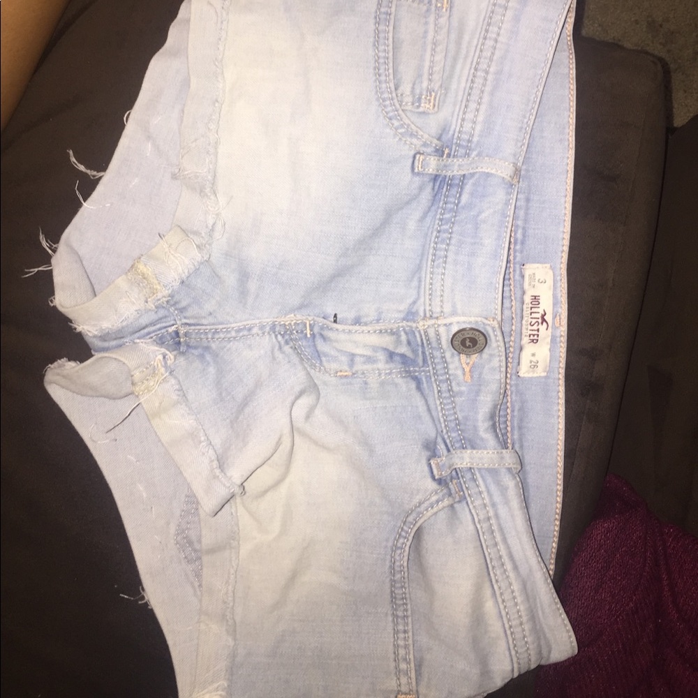 Denim hollister shorts