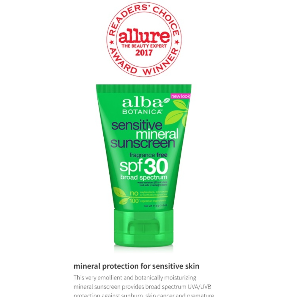 Alba Botanica Sunscreen SPF 30 *Sensitive Skin