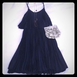 Two tier accordion dress