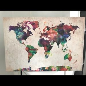 World Map Canvas