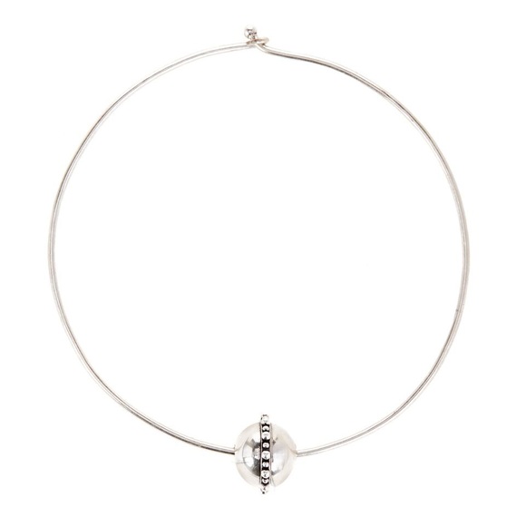Luv Aj Jewelry - Luv AJ Silver Baroque Choker