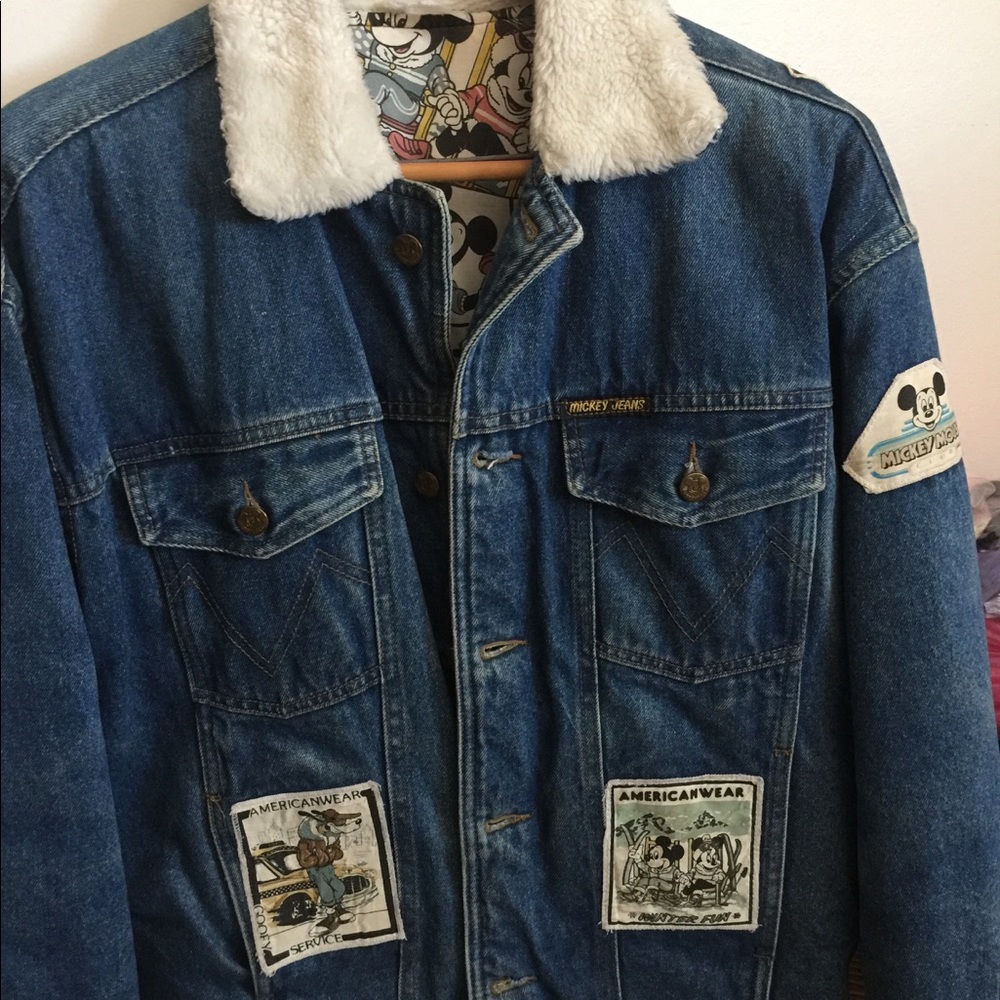 Vintage Mickey Mouse Denim Coat