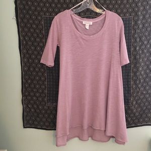 Pink hi-low tunic dress