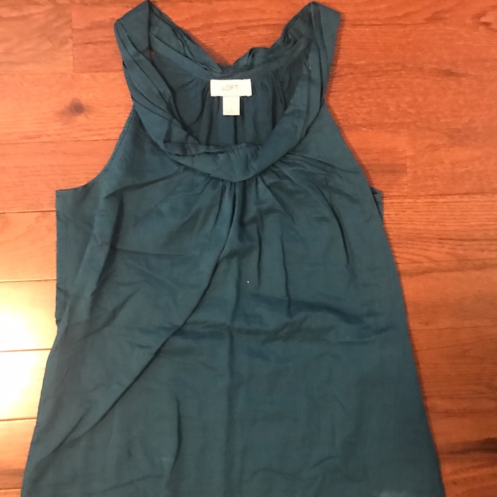 Ann Taylor Loft teal tank