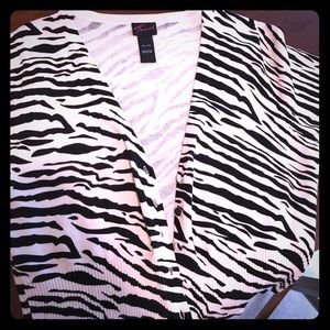 Torrid zebra sweater