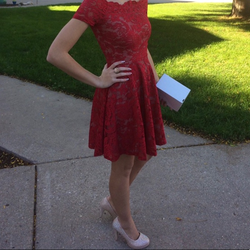 Red Lace Dress
