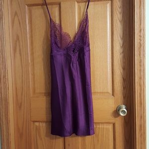 Purple satin nightie