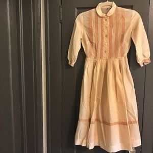 1950's Pale Pink/Peach Schoolgirl Dress