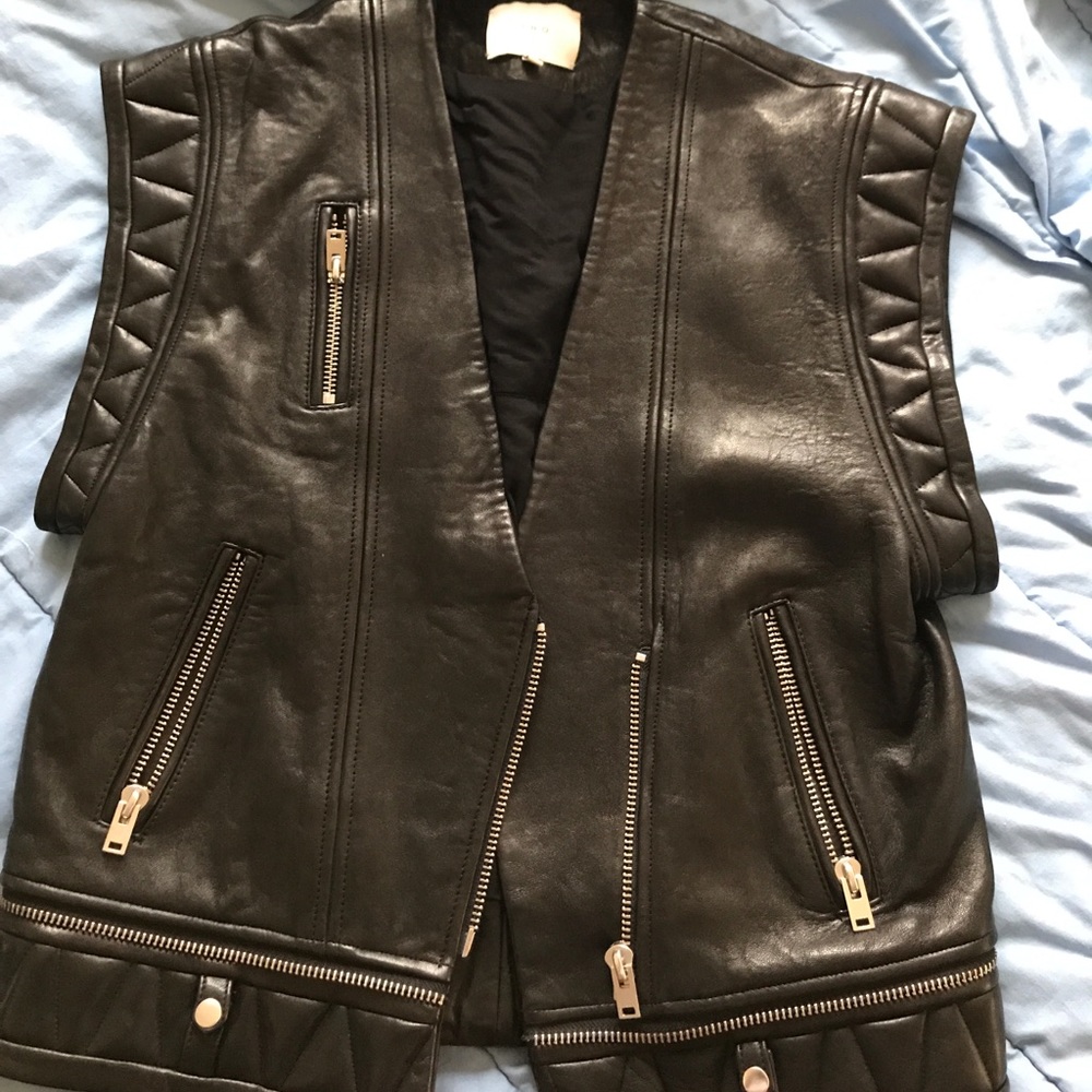 Leather vest