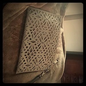Aldo gray clutch