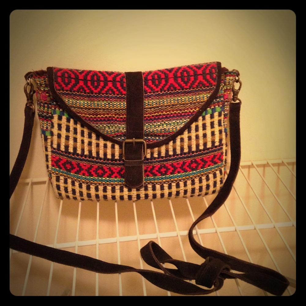 Boho Tribal Print Crossbody Bag