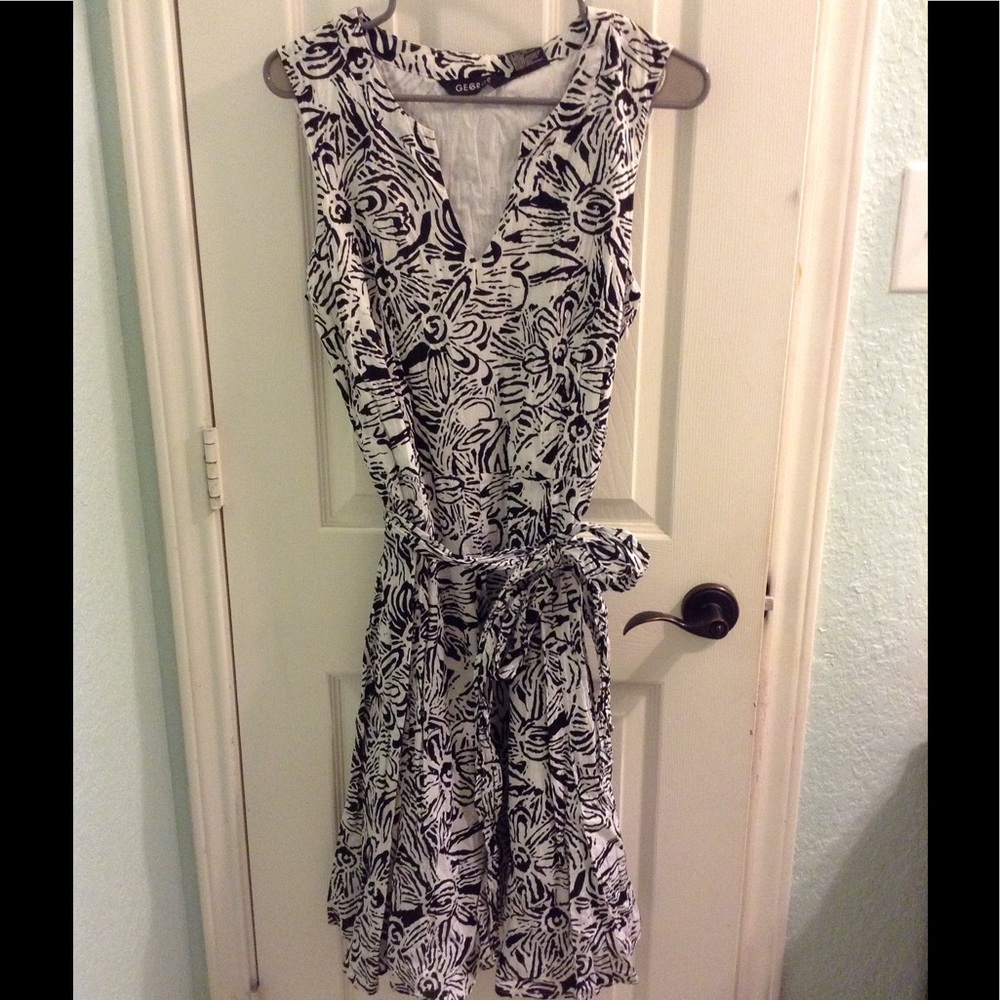Black and white dress