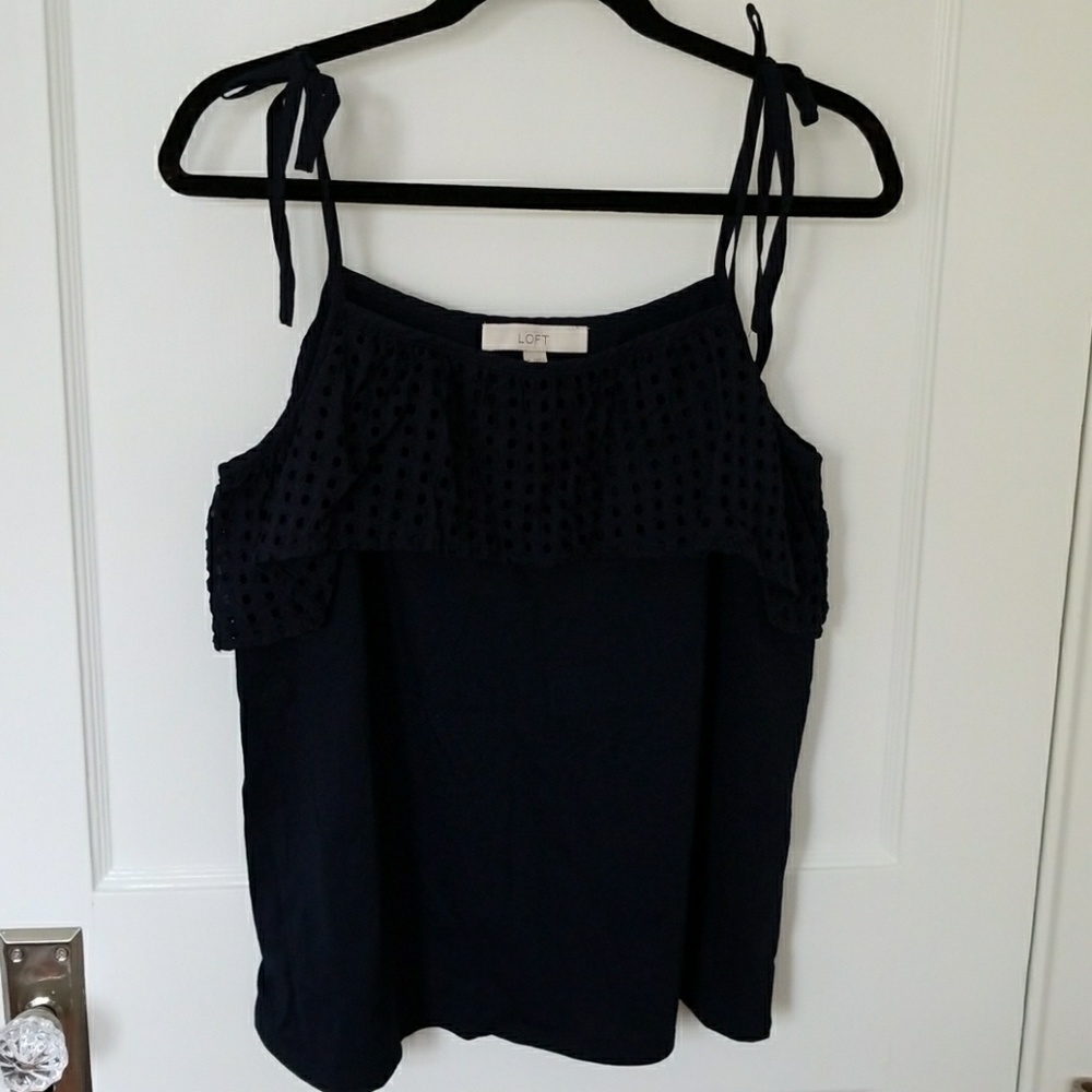 Loft scrappy tie top