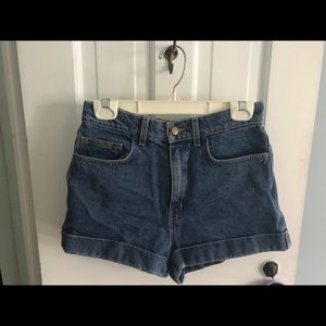 American Apparel high waisted shorts, size 28