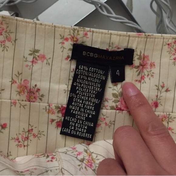 SOLD NWOT BCBG Bustier Floral Rose Festival Top S 4 - Picture 4 of 5