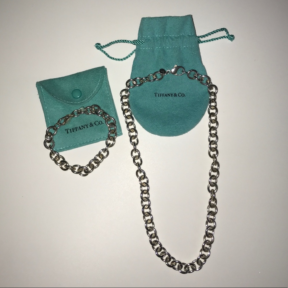 Tiffany & Co. Rolo Chain Set